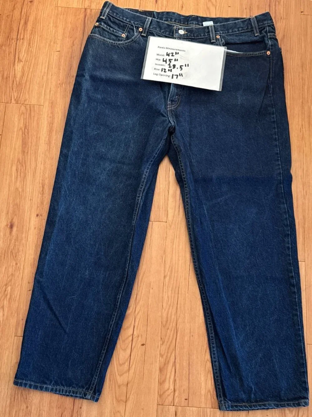 Levis 550 42x30 Dark Wash Relaxed Fit Jeans EUC!